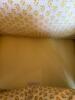 Kittinger Wingback Chair in Traditional Style Upholstery with Yellow Floral Motif - 16