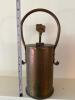 Antique Copper and Brass Fireplace Ash Pail with Handle - 7