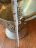 Brass Fireplace Coal Scuttle With Ship Motif Handle No. 2 - 6