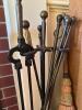 Handcrafted Hearth Broom with Wooden Handle and Cast Iron Fireplace Tools Set - 5