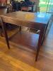 Rectangular Two-Tier Wood End Table