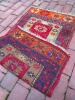 Handwoven Wool Rug With Geometric Floral Motif - 5