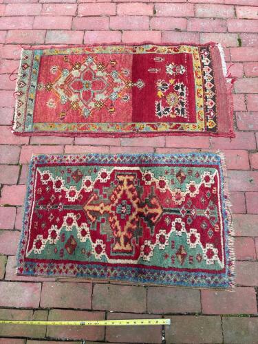 Pair of Hand-Knotted Wool Rugs