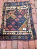Small Hand-Knotted Geometric Persian-Style Rug - 9