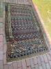 Handwoven Wool Rug in Tribal-Style Geometric Pattern