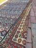 Handwoven Wool Rug in Tribal-Style Geometric Pattern - 7