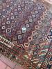 Handwoven Wool Rug in Tribal-Style Geometric Pattern - 12
