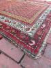 Oriental-Style Wool Area Rug with Geometric Pattern - 2