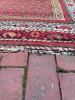 Oriental-Style Wool Area Rug with Geometric Pattern - 6