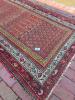 Oriental-Style Wool Area Rug with Geometric Pattern - 12