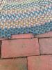 Braided Oval Rug and Small Worn Geometric-Patterned Rug - 6