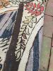 Antique Hooked Rugs: Floral Wreath Design, Lion Oval Motif - 6