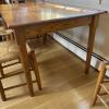 Athol Table Mfg Wooden Shaker-Style Dining Table and Chairs - 7