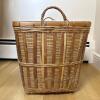 Large Rectangular Woven Basket with Handles - 5