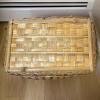 Large Rectangular Woven Basket with Handles - 6