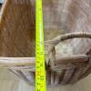 Large Rectangular Woven Basket with Handles - 9