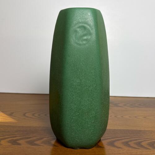 Vintage Matte Green Ceramic Weller Pottery Vase