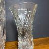 One Clear Glass & Two Pressed Glass Vases - 4