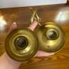 Pair of 1764 House Solid Brass Chamberstick Candle Holders - 2