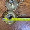 Pair of 1764 House Solid Brass Chamberstick Candle Holders - 5