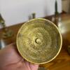 Mixed Brass Candleholders Including Angel Mother of Pearl Inlay - 7