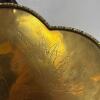 Engraved Brass Tray with Asian Motif - 4
