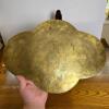 Engraved Brass Tray with Asian Motif - 6