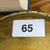 Engraved Brass Tray with Asian Motif - 9