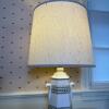 Ceramic Table Lamp with Shade & Geometric Pattern - 6