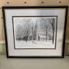 Framed Bowdoin College 1986 Wall Art, Signed, 18&rdquo;x15&rdquo;