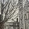 Framed Bowdoin College 1986 Wall Art, Signed, 18&rdquo;x15&rdquo; - 5