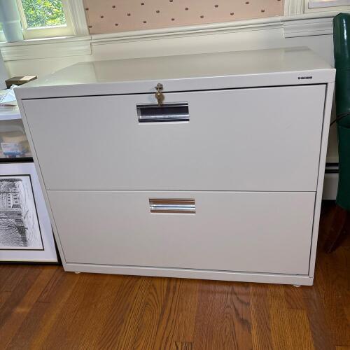 HON Locking Lateral File Cabinet with Keys
