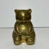 Brass Bear Coin Bank