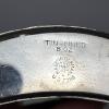 German Tin-Lined Hammered Metal Hip Flask with Crest - 4