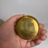 Brass-Toned Flower Frog with Removable Insert - 4