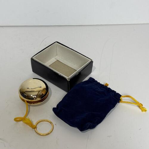 Gold Tone Yo-Yo with Drawstring Pouch