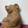 Rustic Hand-Carved Wood Bear Shelf Sitter Sculpture - 3