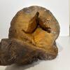 Rustic Hand-Carved Wood Bear Shelf Sitter Sculpture - 8