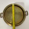 Hammered Brass Tray with Handles - 6