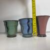 Swedish Studio Pottery Cups with Painted Glaze - 10