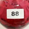 Cranberry Glass Pitcher With Ruffled Rim - 10
