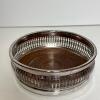 Barker Ellis English Metal and Wood Wine Coaster