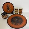 Greek-Style Ceramic Plates and Vases