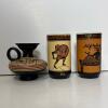 Greek-Style Ceramic Plates and Vases - 8