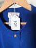 Talbots Petites Blue Wool Long Coat with Gold Buttons - 10