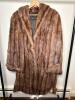 Ross Fur Company Brown Fur Coat with Monogram