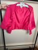 Talbots Petites Hot Pink Linen Blazer Jacket - 4