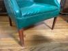 Mid-Century Modern-Style Green Vinyl Armchair - 7
