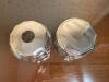 Pair of Sterling Silver-Lidded Cut Glass Vanity Jars - 3