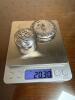 Sterling Silver Lidded Vanity Jars - 6